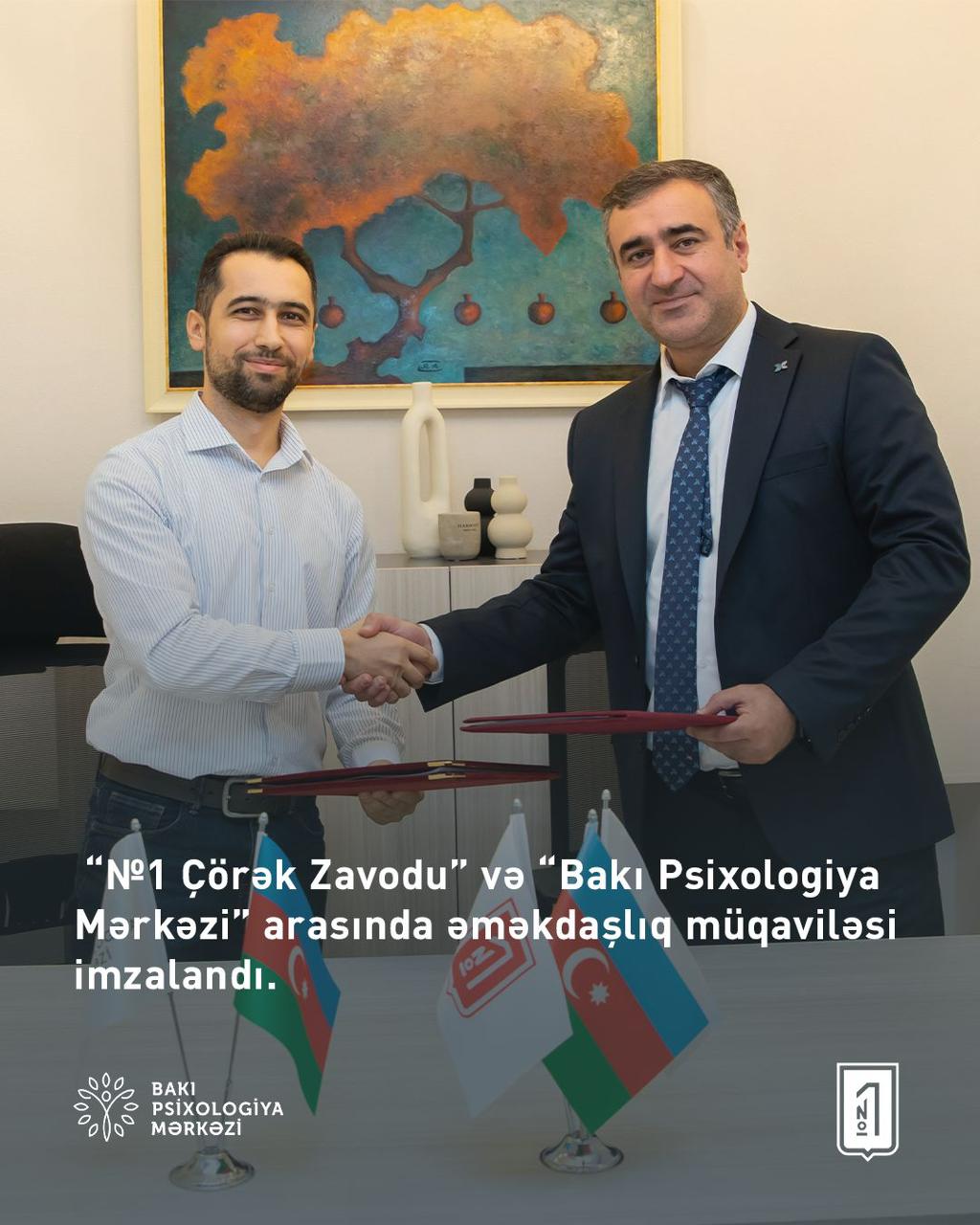 Bakı Psixologiya Mərkəzi və №1 Çörək Zavodu arasında əməkdaşlıq müqaviləsi imzalandı.